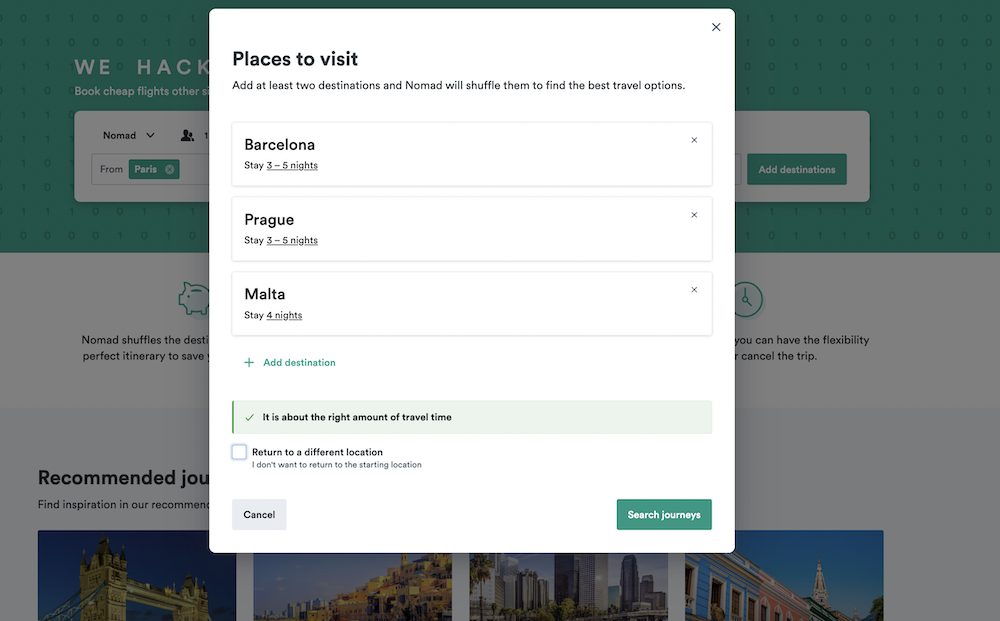Using Kiwi Nomad - Adding places you would like to visit
