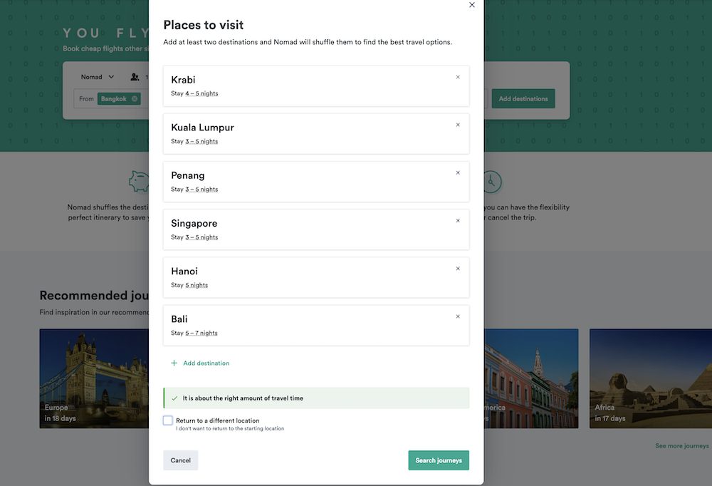 Add places you would love to visit