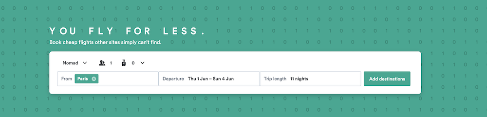 Choose origin Kiwi Nomad 1