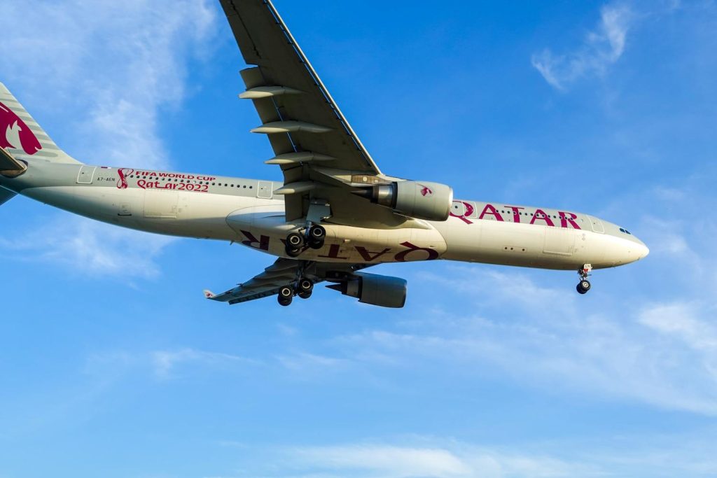 Qatar Airplane Landing
