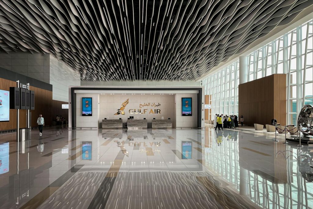 Gulf Air Counters at an airport