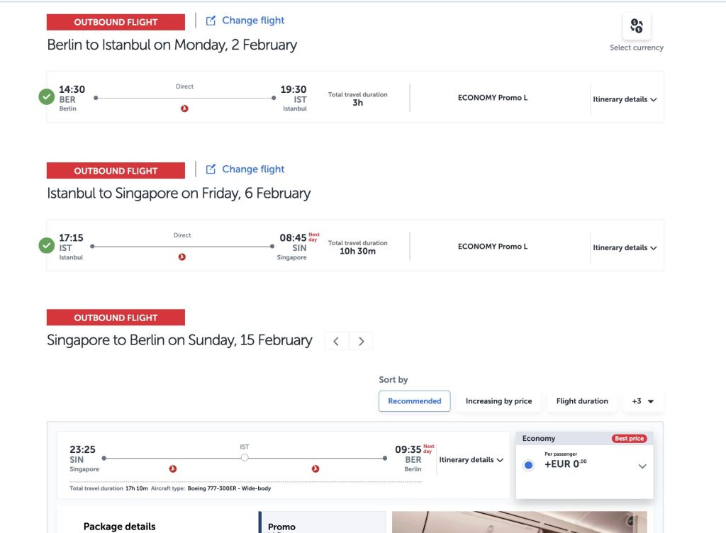 Choosing the third Turkish Flight
