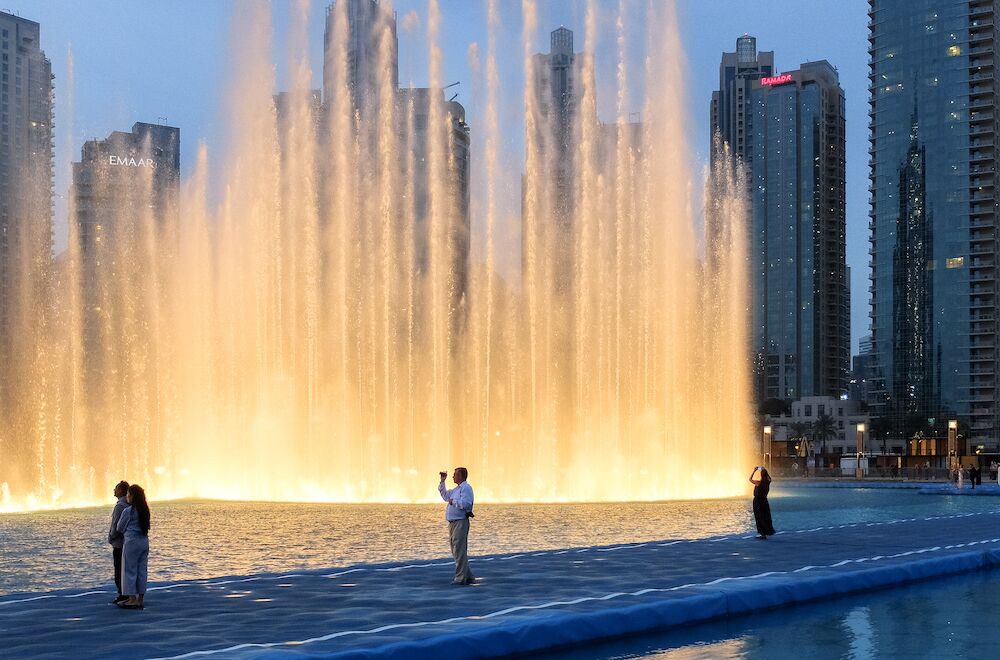 A Fountain Show in Dubai
