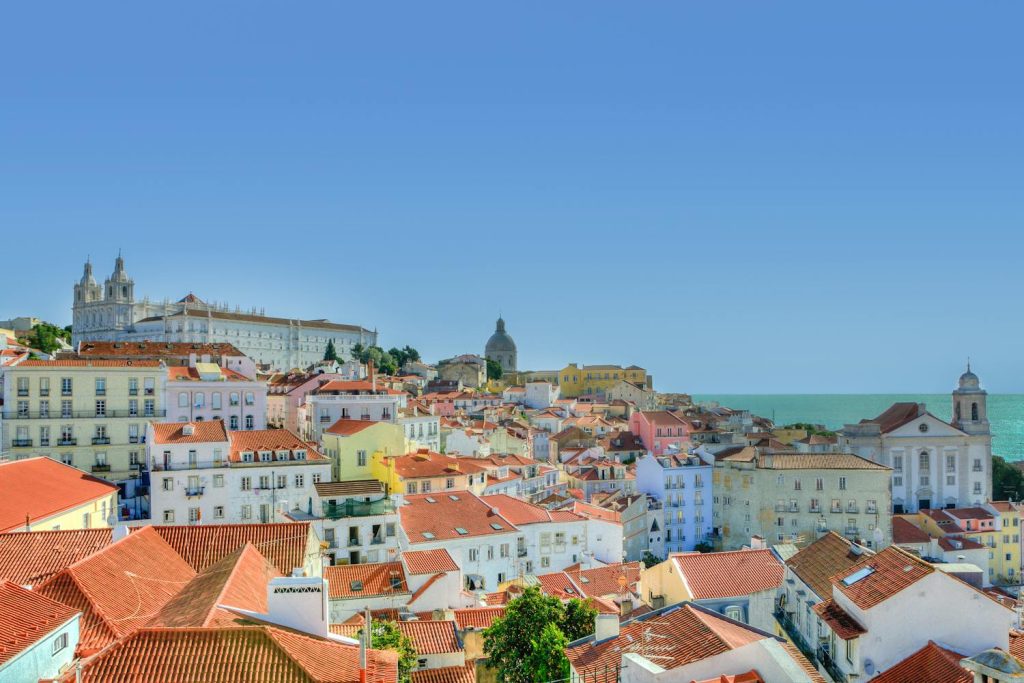 Old buildings in Lisbon, Portugal