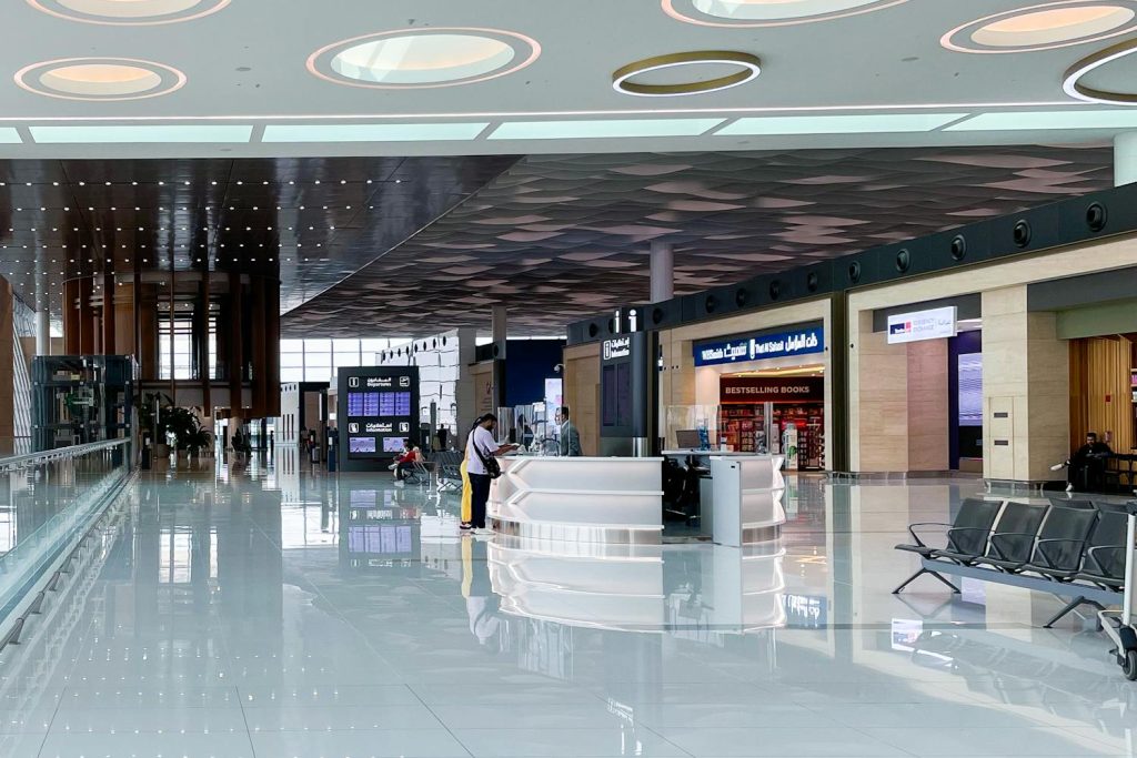 Modern light airport building