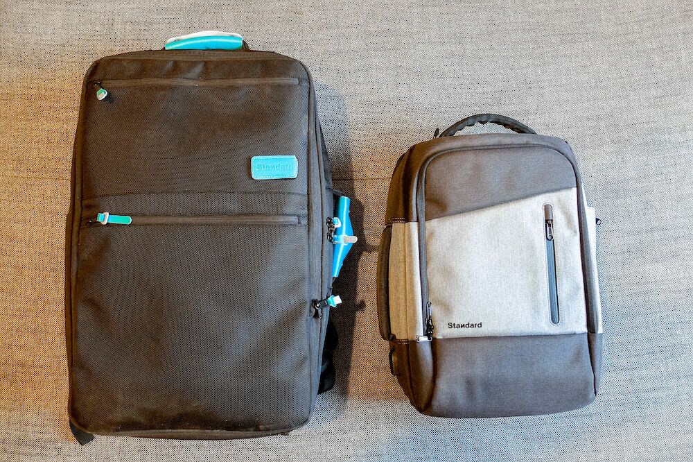 Small and larger backpack