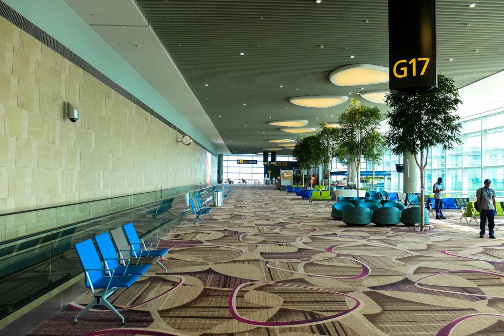 Airport waiting area