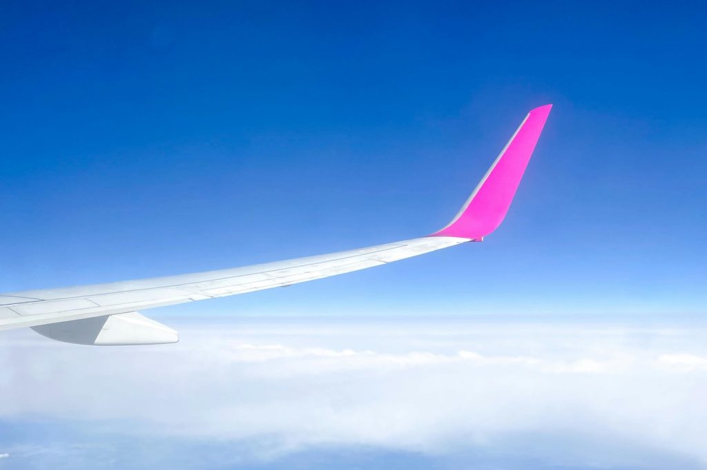Wizz Air airplane window
